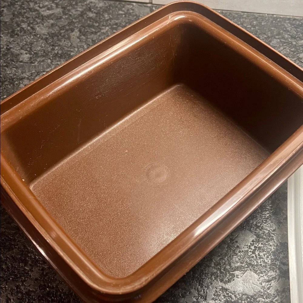 Vintage Tupperware ice cream or frozen dessert container. Storage container